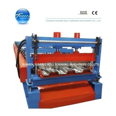 11KW Sheets Floor Decking Roll Forming Machine PLC Control System