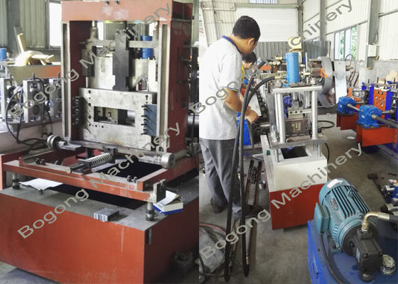 Solar Panel / Cable Tray Roll Forming Machine , Steel Frame Roll Forming Machine
