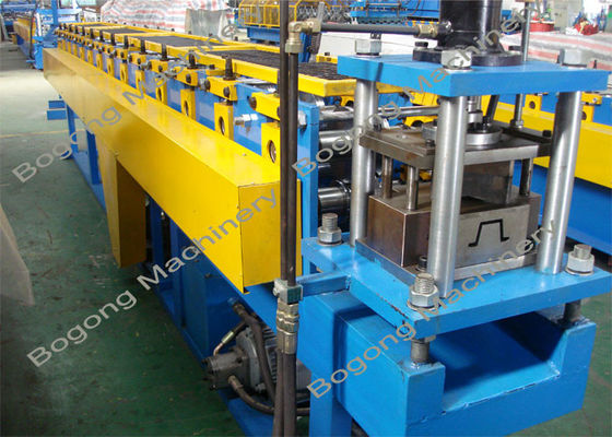 Hat Ceiling Channel Roll Forming Machine , Light Steel Keel Channel Rolling Machine