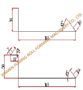 5.5KW Fascia Ridge Cap Roll Forming Machine Precision For Profile