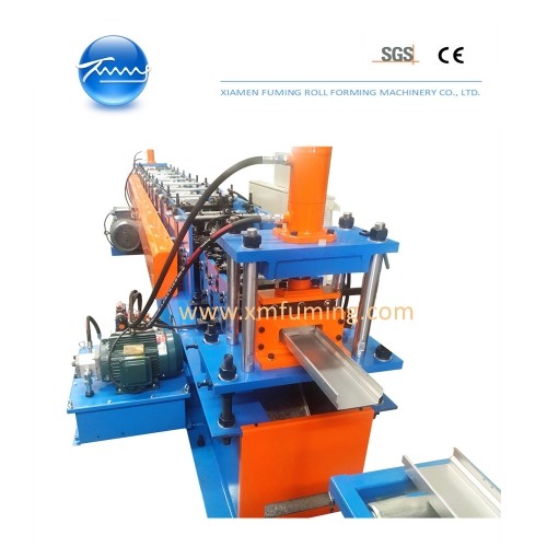 Profile Gutter Downpipe Roll Forming Machine 11KW PLC Control System 1