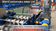 1803-01 Roll Forming Machine for Width Adjustable Ridge Cap Profile