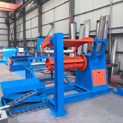 4.0KW Steel Coil Slitting Line And Recoiling Line PLC Control
