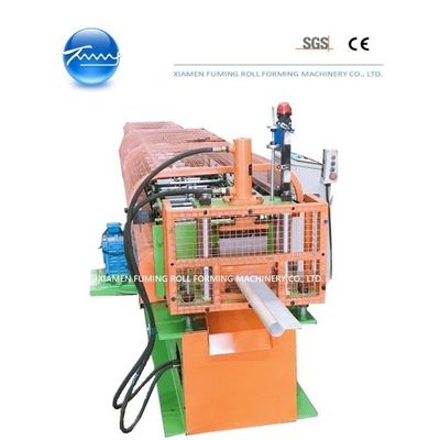 Profile Gutter Downspout Roll Forming Machine Hydraulic Cutting