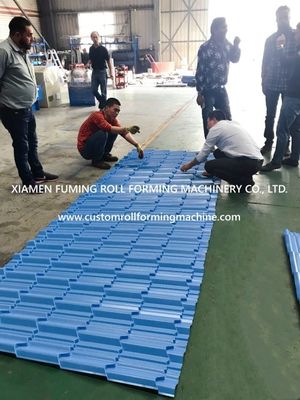 7.0KW Metal Roof Tile Roll Forming Machine High Speed To 6m Long Sheet