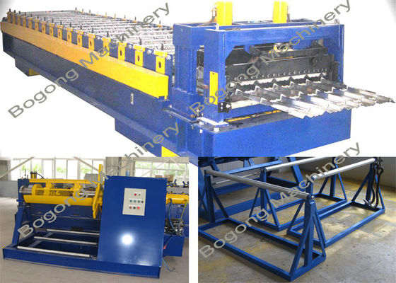 PLC Control Roof Tile Roll Forming Machine With Large Load Capacity