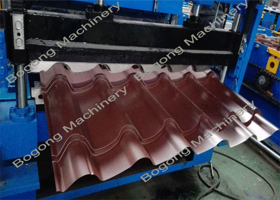 Industrial Metal Glazed Tile Roll Forming Machine 2 - 4m / Min Forming Speed