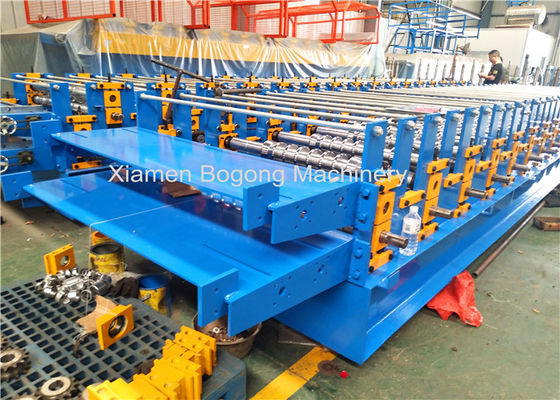 Double Layers Roofing Sheet Roll Forming Machine / Corrugated Sheet Making Machine
