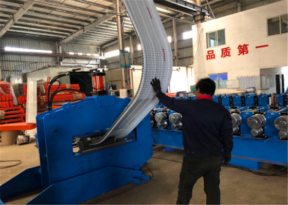 Arch Sheet Roll Forming Machine, Self Lock Steel Roofing Sheet Crimping Machine